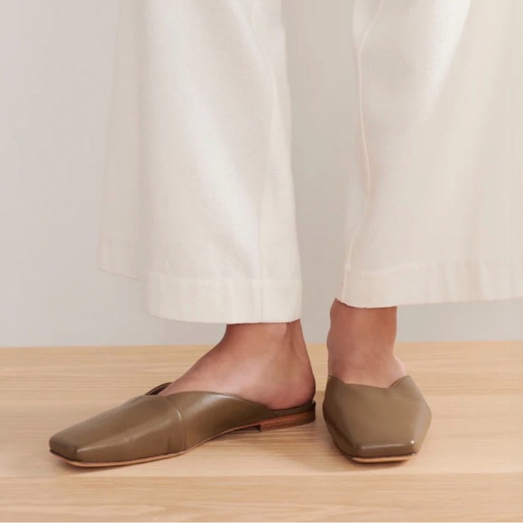 Jenny kayne Mia green mules leather 40 or 9 - Picture 3 of 3